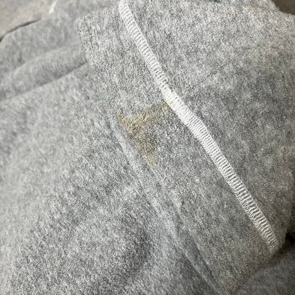 Y2K Victoria's Secret Hooded Robe XS/SM Gray Contrasting Trim Belted House Coat - Picture 10 of 10